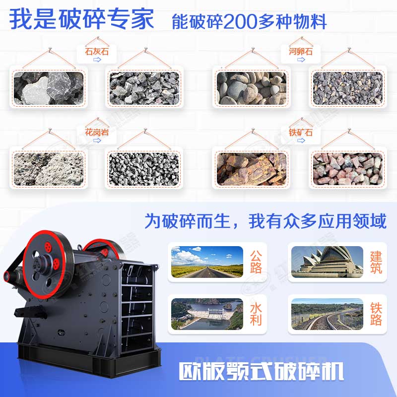 顎式破碎機能力強、應用范圍廣