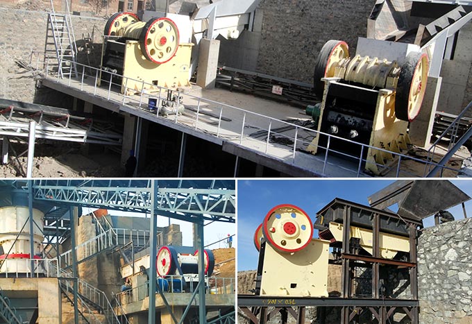 顎式石頭破碎機(jī)現(xiàn)場(chǎng)作業(yè) 顎式石頭破碎機(jī)現(xiàn)場(chǎng)作業(yè)