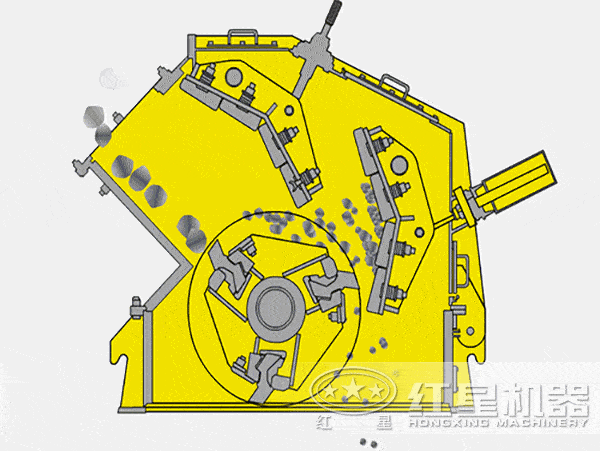 反擊式錘式破碎機(jī)工作原理 反擊式錘式破碎機(jī)工作原理