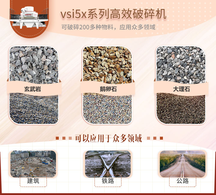 vsi5x系列離心沖擊式破碎機(jī)應(yīng)用領(lǐng)域 vsi5x系列離心沖擊式破碎機(jī)應(yīng)用領(lǐng)域
