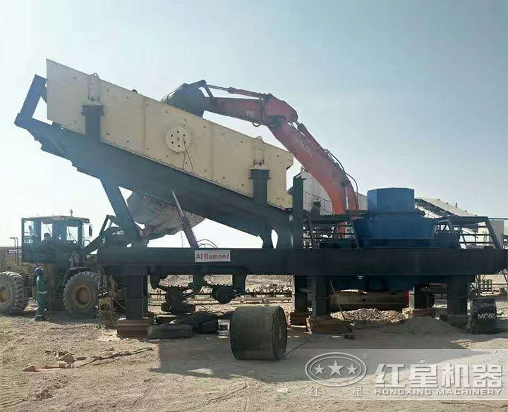車載一體式制沙機生產現(xiàn)場 車載一體式制沙機生產現(xiàn)場