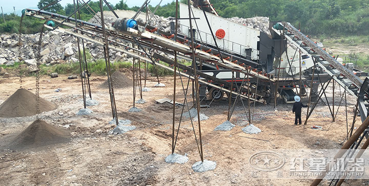 建筑垃圾破碎現(xiàn)場(chǎng) 建筑垃圾破碎現(xiàn)場(chǎng)