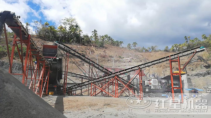 移動破碎生產(chǎn)線配置方案一 移動破碎生產(chǎn)線配置方案一