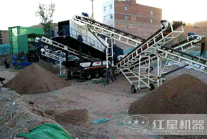 建筑垃圾破碎制砂現(xiàn)場 建筑垃圾破碎制砂現(xiàn)場