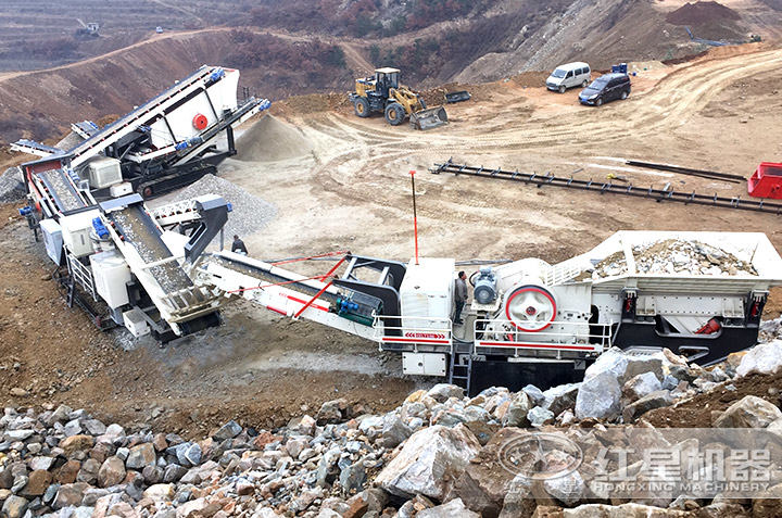 移動(dòng)制砂機(jī)作業(yè)現(xiàn)場(chǎng) 移動(dòng)制砂機(jī)作業(yè)現(xiàn)場(chǎng)