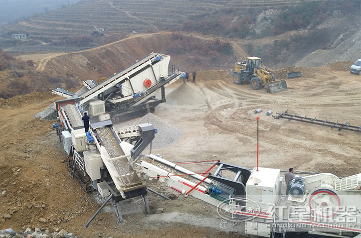移動(dòng)制砂機(jī)生產(chǎn)現(xiàn)場(chǎng) 移動(dòng)制砂機(jī)生產(chǎn)現(xiàn)場(chǎng)
