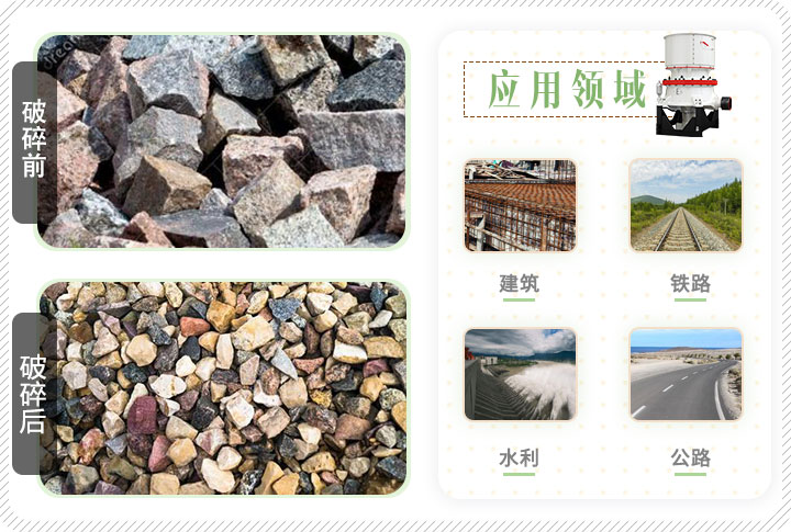 花崗巖破碎前后對比 花崗巖破碎前后對比