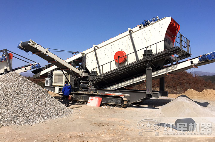移動制砂機作業(yè)現(xiàn)場 移動制砂機作業(yè)現(xiàn)場
