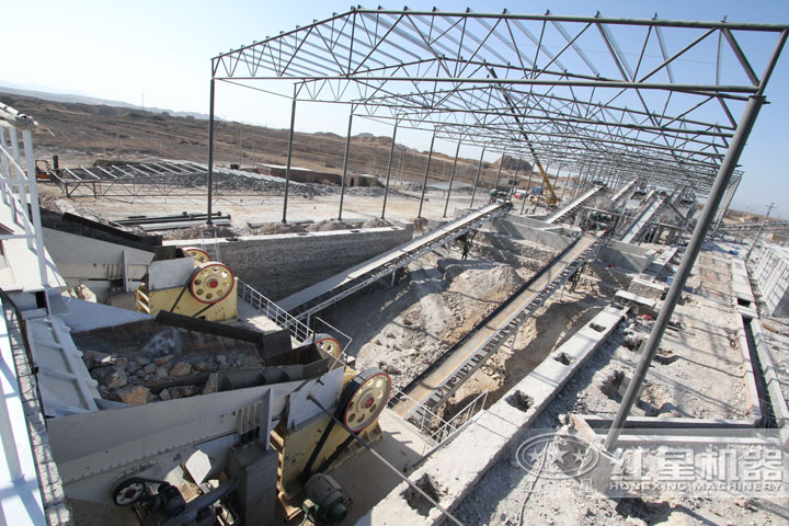 紅星用戶石料破碎生產(chǎn)現(xiàn)場，可就近安排參觀現(xiàn)場