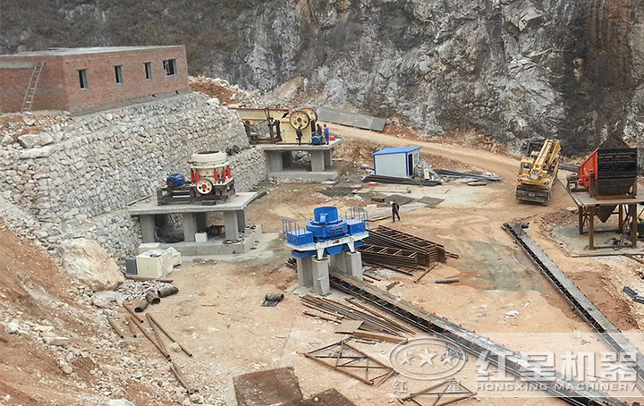 機(jī)制砂生產(chǎn)線現(xiàn)場 機(jī)制砂生產(chǎn)線現(xiàn)場