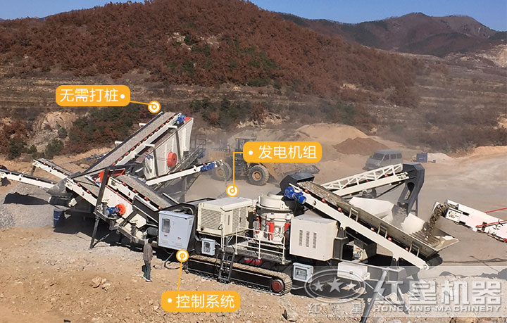 能移動(dòng)的小型碎石機(jī)現(xiàn)場 能移動(dòng)的小型碎石機(jī)現(xiàn)場