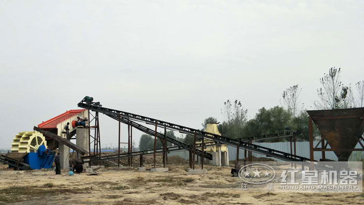 制砂生產(chǎn)線實拍圖，還有多種配置可以選擇
