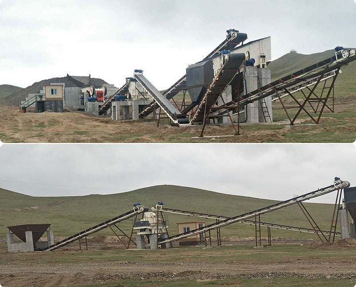 外蒙青石破碎制砂現(xiàn)場 外蒙青石破碎制砂現(xiàn)場