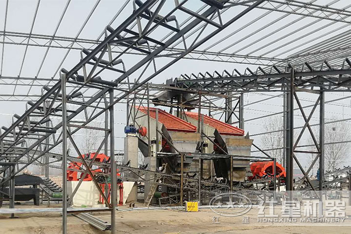 洗山沙設(shè)備安裝現(xiàn)場 洗山沙設(shè)備安裝現(xiàn)場