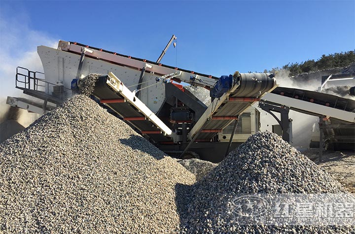 移動式砂石生產(chǎn)線設(shè)備現(xiàn)場 移動式砂石生產(chǎn)線設(shè)備現(xiàn)場