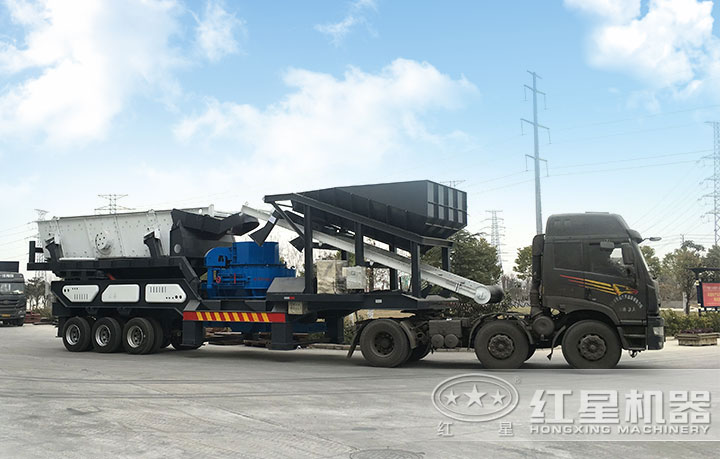 大型移動石頭碎沙機 大型移動石頭碎沙機