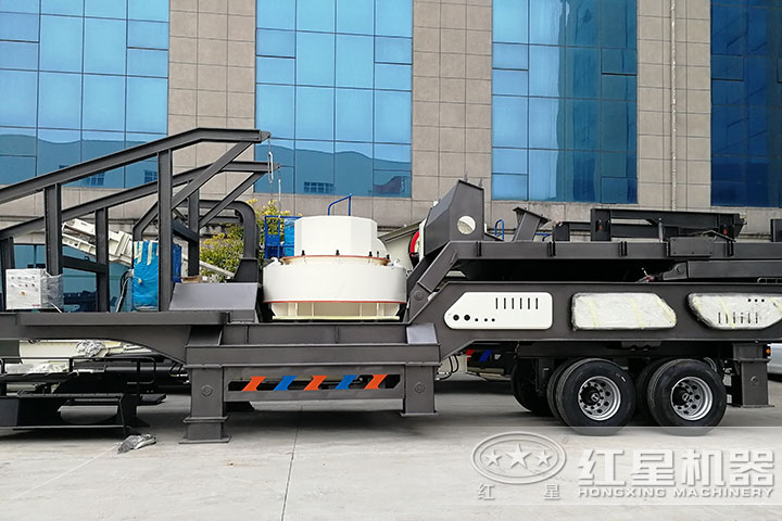 輪胎式大型移動石頭碎沙機 輪胎式大型移動石頭碎沙機