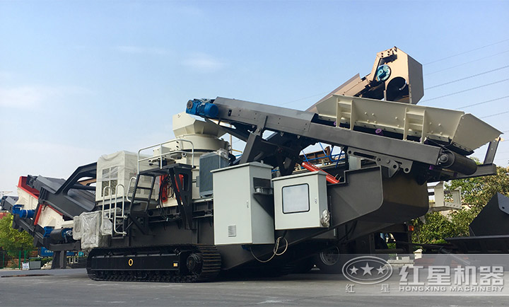 履帶式大型移動石頭碎沙機 履帶式大型移動石頭碎沙機