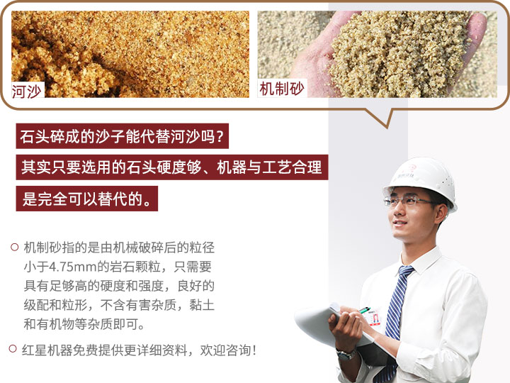 河沙與機(jī)制砂 河沙與機(jī)制砂