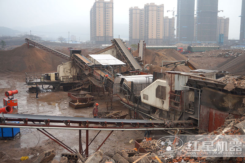 建筑垃圾處理設(shè)備現(xiàn)場 建筑垃圾處理設(shè)備現(xiàn)場