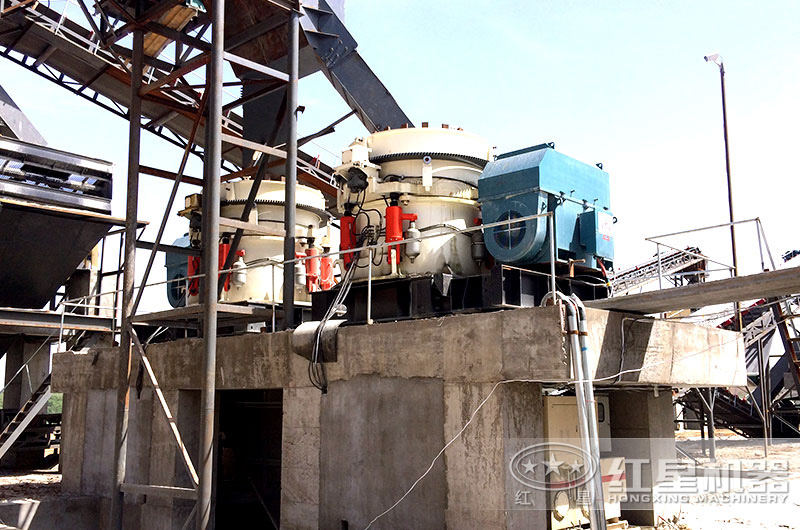 圓錐破產(chǎn)量大，自動(dòng)化程度高，適合中大型砂石廠