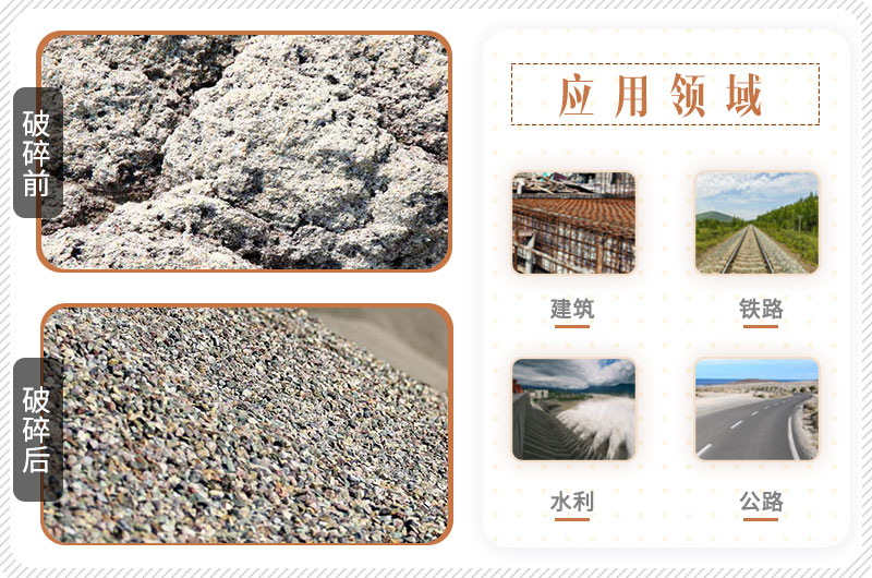 花崗巖破碎前后及應用范圍 花崗巖破碎前后及應用范圍