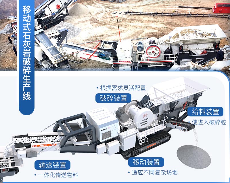 移動式石灰?guī)r破碎機生產(chǎn)線 移動式石灰?guī)r破碎機生產(chǎn)線