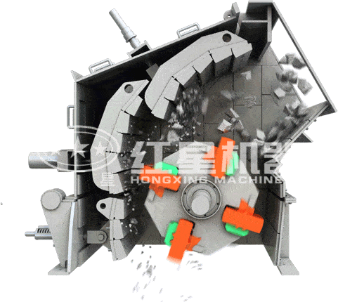 反擊式破碎機(jī)作業(yè) 反擊式破碎機(jī)作業(yè)
