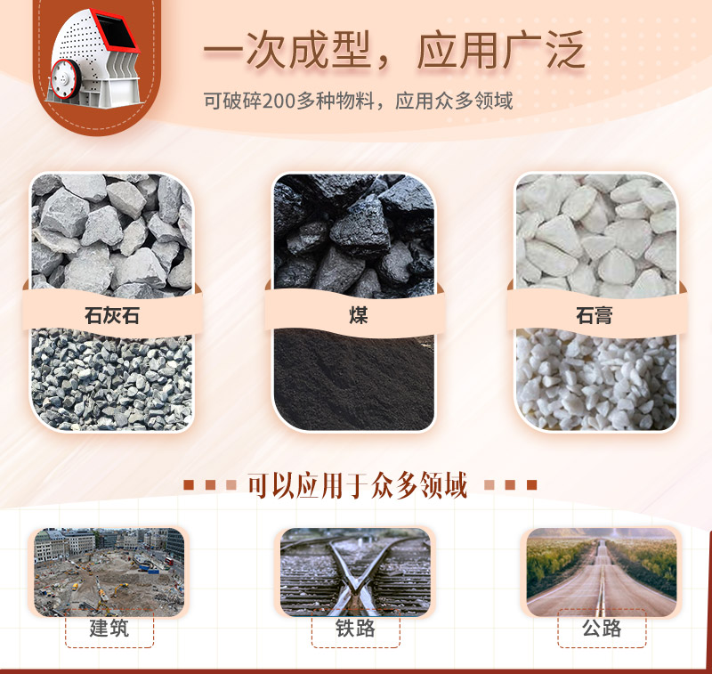 石頭錘式破碎機物料與應用領域 石頭錘式破碎機物料與應用領域