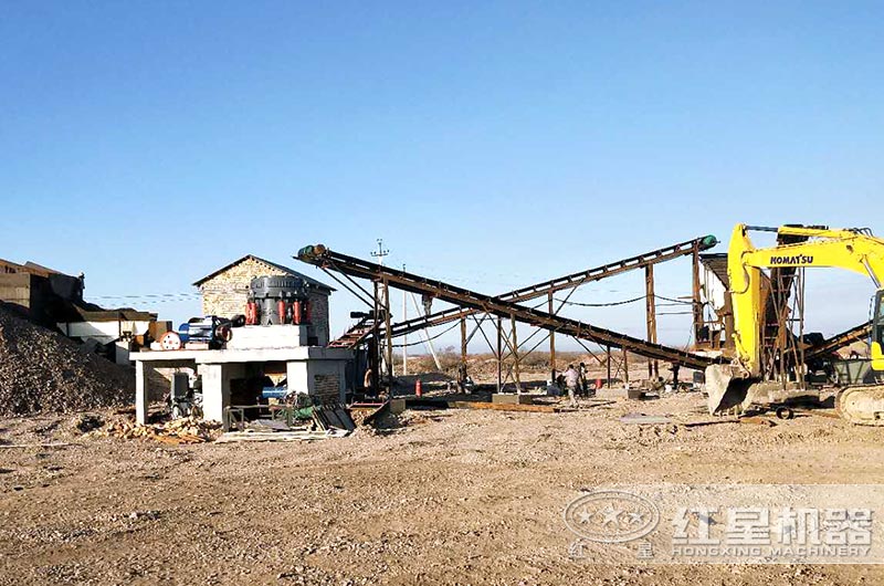 石頭破碎生產(chǎn)線現(xiàn)場 石頭破碎生產(chǎn)線現(xiàn)場