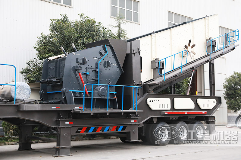 輪胎式反擊破振動篩移動破碎站 輪胎式反擊破振動篩移動破碎站