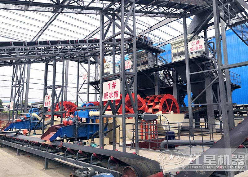 大型洗沙廠現(xiàn)場(chǎng) 大型洗沙廠現(xiàn)場(chǎng)